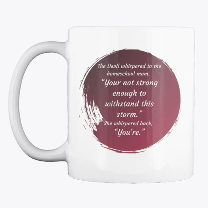 The Devil Whispered Mug - Burgundy